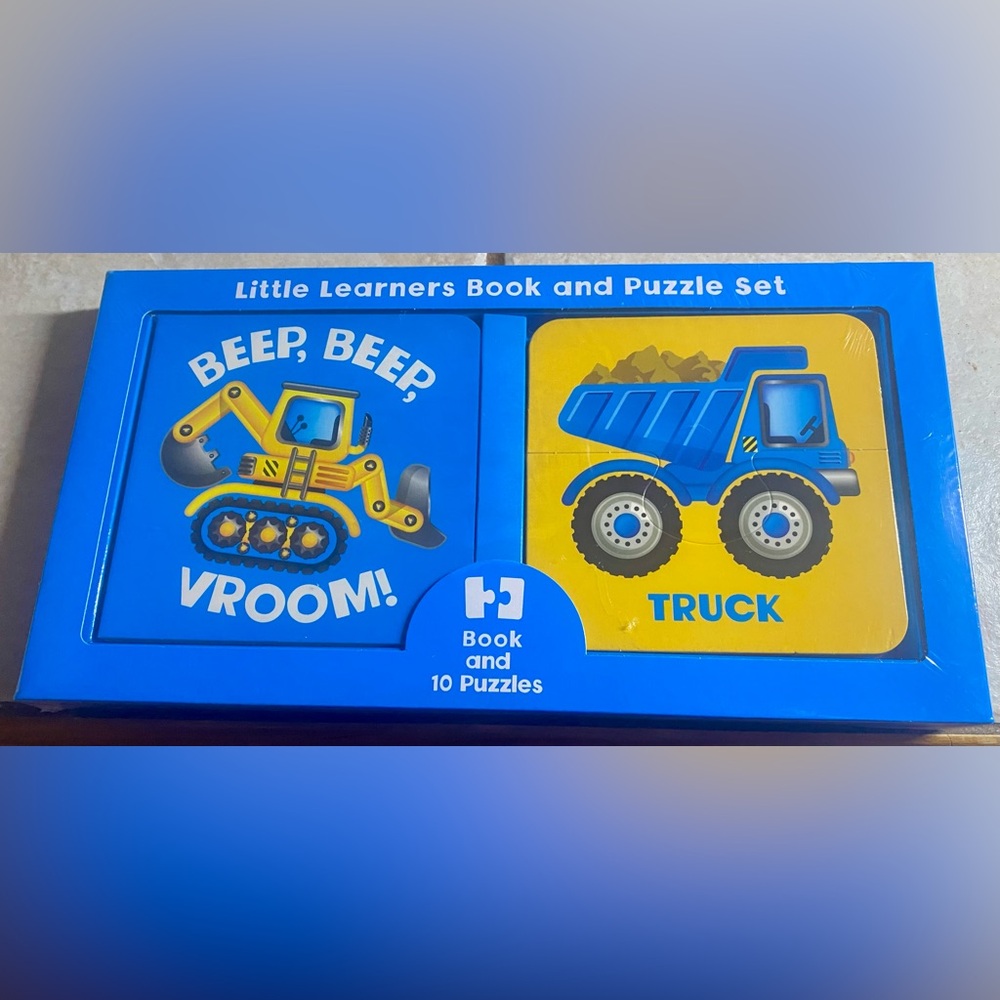 Little Learners Books and Puzzle Sets Beep,Beep Vroom!